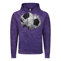 Cloud Purple cowhide soccer patch Vintage Hoodie - Jasminsmagicworld