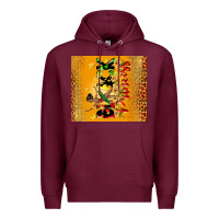 Burgundy black princess Premium Hoodie - CowGirlArtShop