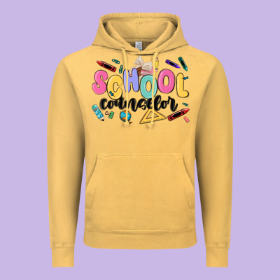School Counselor Vintage Hoodie Designed By Maliassmallbusiness