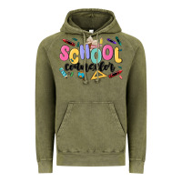 Vintage Olive school counselor Vintage Hoodie - MaliasSmallBusiness