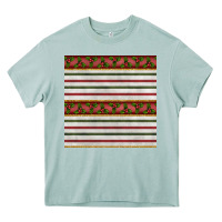 Arona christmas mistletoe and stripes seamless pattern Heavy Core Tee - BundleAndBundleShop