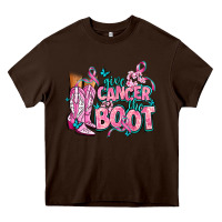Chocolate Brown give the cancer boot Heavy Core Tee - AdoDesignShop