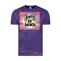 Cloud Purple salty lil' beach Vintage Tee - MaliasSmallBusiness