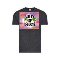 Vintage Black salty lil' beach Vintage Tee - MaliasSmallBusiness