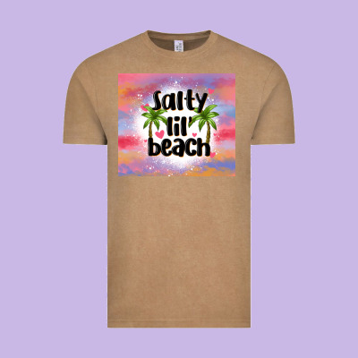 Salty Lil' Beach Vintage Tee Designed By Maliassmallbusiness