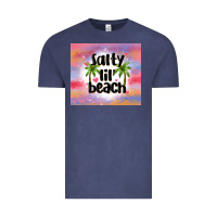 Vintage Denim salty lil' beach Vintage Tee - MaliasSmallBusiness