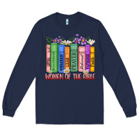 Navy women of the bible Long Sleeve Tee - MaliasSmallBusiness