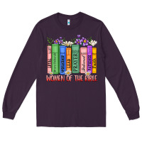 Plum women of the bible Long Sleeve Tee - MaliasSmallBusiness