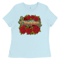 Baby Blue christmas chingona Ladies Tee - JahusDesignShop