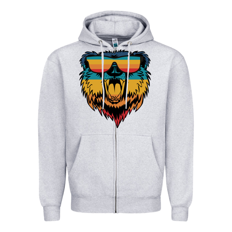 Retro Bear Zipper Hoodie by Bettercallsaul | Teevron