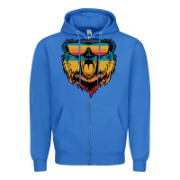 True Royal Retro bear Zipper Hoodie - Bettercallsaul