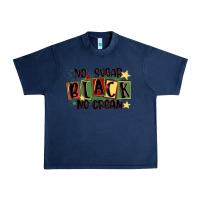 Navy no sugar black no cream Urban Heavy Tee - MaliasSmallBusiness