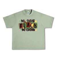 Oil Green no sugar black no cream Urban Heavy Tee - MaliasSmallBusiness