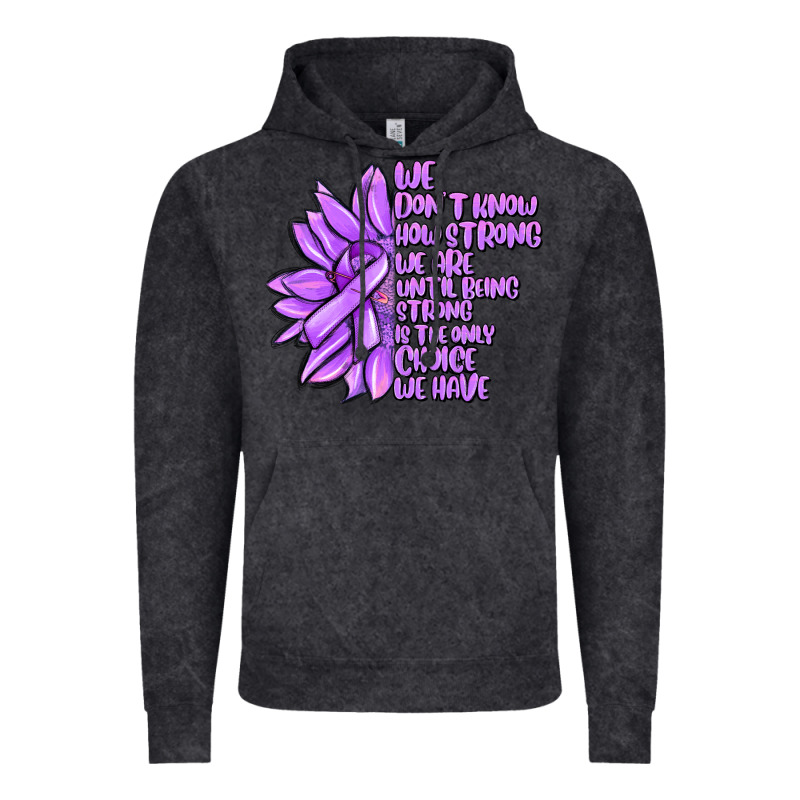 Purple Pancreatic Cancer Sunflower And Cancer Ribb Vintage Hoodie by MaliasSmallBusiness | Teevron