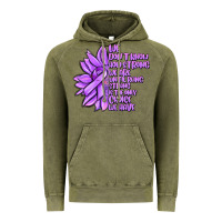 Vintage Olive purple pancreatic cancer sunflower and cancer ribb Vintage Hoodie - MaliasSmallBusiness