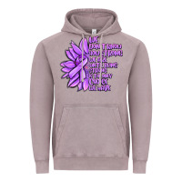 Vintage Zinc purple pancreatic cancer sunflower and cancer ribb Vintage Hoodie - MaliasSmallBusiness