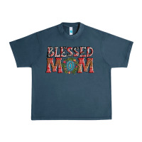 Midnight Navy blessed mom christmas Urban Heavy Tee - AdoDesignShop