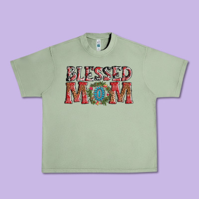 Blessed Mom Christmas Urban Heavy Tee Designed By Adodesignshop