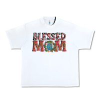 White blessed mom christmas Urban Heavy Tee - AdoDesignShop