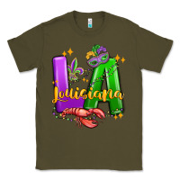 Army Green louisiana mardi gras Classic Tee - MaliasSmallBusiness