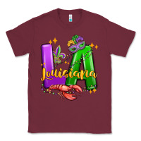 Burgundy louisiana mardi gras Classic Tee - MaliasSmallBusiness