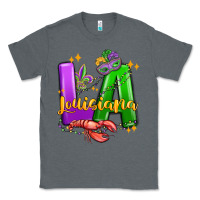Charcoal Heather louisiana mardi gras Classic Tee - MaliasSmallBusiness