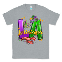 Heather Grey louisiana mardi gras Classic Tee - MaliasSmallBusiness