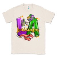 Natural louisiana mardi gras Classic Tee - MaliasSmallBusiness