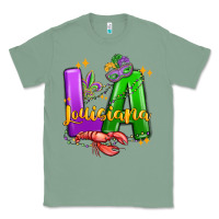 Sage louisiana mardi gras Classic Tee - MaliasSmallBusiness