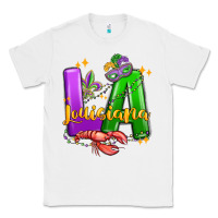 White louisiana mardi gras Classic Tee - MaliasSmallBusiness