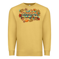 Antique Gold thankful for everything Premium Sweatshirt - CowGirlArtShop