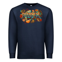 Navy thankful for everything Premium Sweatshirt - CowGirlArtShop
