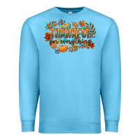 Ocean Blue thankful for everything Premium Sweatshirt - CowGirlArtShop