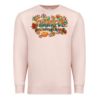 Pale Pink thankful for everything Premium Sweatshirt - CowGirlArtShop