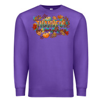 Purple thankful for everything Premium Sweatshirt - CowGirlArtShop