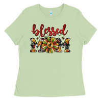Matcha Christmas blessed mom Ladies Tee - JahusDesignShop