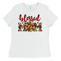 White Christmas blessed mom Ladies Tee - JahusDesignShop