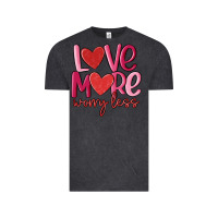 Vintage Black love more worry less Vintage Tee - MaliasSmallBusiness
