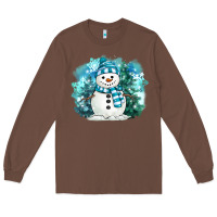 Chestnut winter snowman Long Sleeve Tee - MaliasSmallBusiness