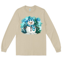 Mushroom winter snowman Long Sleeve Tee - MaliasSmallBusiness