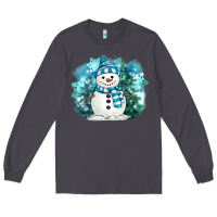 Smoke winter snowman Long Sleeve Tee - MaliasSmallBusiness
