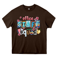 Chocolate Brown staff squad Heavy Core Tee - AdoDesignShop