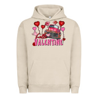 Pigment French Oak hello valentine valentine's day truck Urban Hoodie - FaDigitalArtStudio