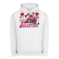 Pigment Lunar Rock hello valentine valentine's day truck Urban Hoodie - FaDigitalArtStudio