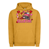 Pigment Peanut Butter hello valentine valentine's day truck Urban Hoodie - FaDigitalArtStudio
