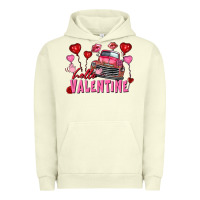 Pigment Pistachio hello valentine valentine's day truck Urban Hoodie - FaDigitalArtStudio