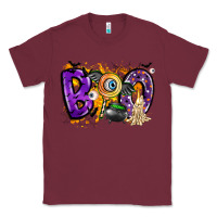 Burgundy boo Classic Tee - CowhideDigitalArt