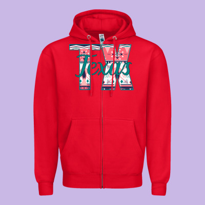 Texas Zipper Hoodie Designed By Bettercallsaul