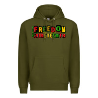 Army Green freedom juneteenth Premium Hoodie - CowGirlArtShop