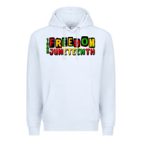 White freedom juneteenth Premium Hoodie - CowGirlArtShop